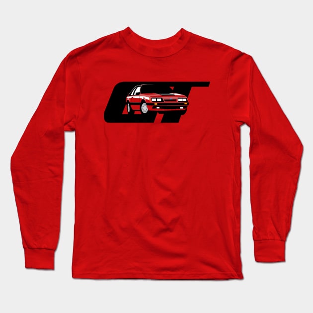 1985-86 Mustang GT Long Sleeve T-Shirt by FoMoBro's